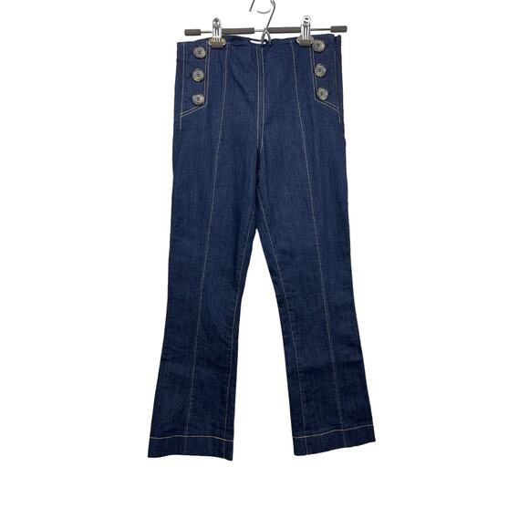 COPY - CINQ À SEPT Chantal Denim Sailor Ankle Jeans Size 4 - Picture 5 of 11